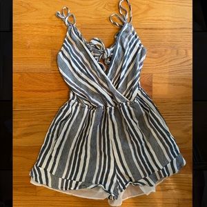 American eagle striped romper